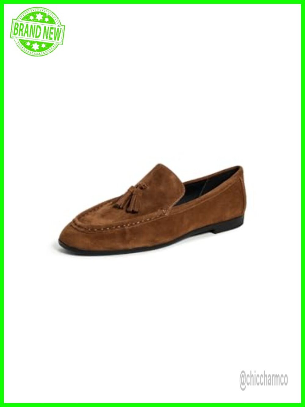 Suede Finn Loafers Fringe Tassel Moc-Toe Slip-On